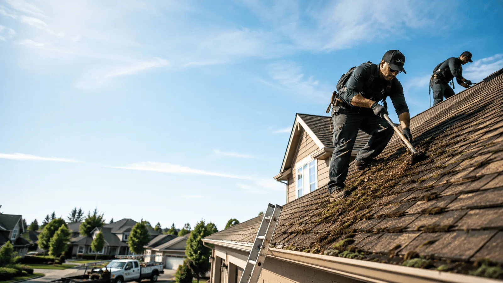 Roof Moss Removal in West Point, IL near me